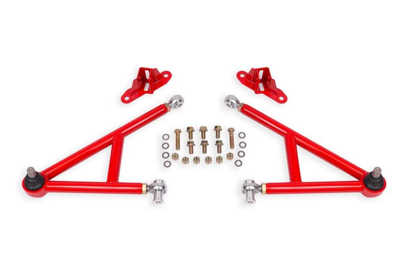 Ford Mustang Control Arms - Front - BMR Suspension - Lower A-Arm Kit - Red - `11-`14 Ford Mustang Control Arms - Front - BMR Suspension - Lower A-Arm Kit - Red - `11-`14